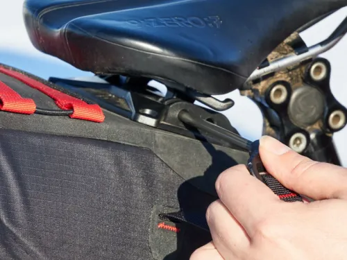 Revelate Designs Spinelock seat bag installation